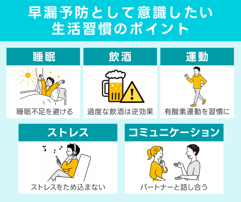 早漏予防として意識したい生活習慣のポイント